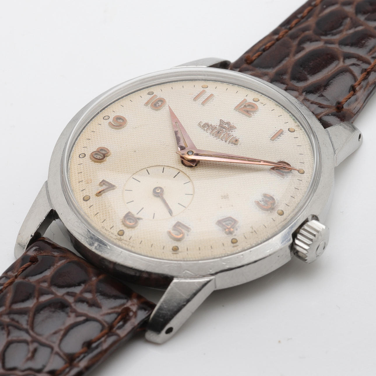 WRISTWATCH, steel, Lemania.