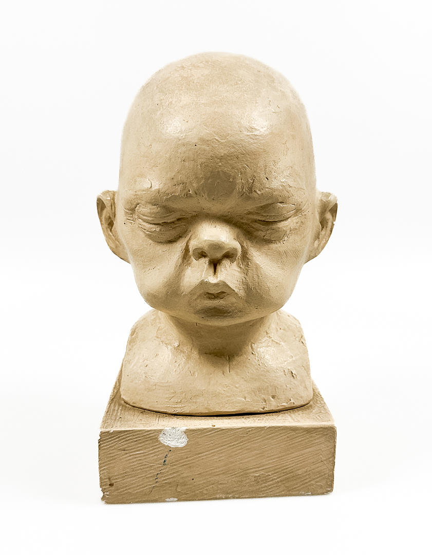 LAWRENCE CAMPBELL. BUST, plaster, “Ahra”, signed, dated-1937.