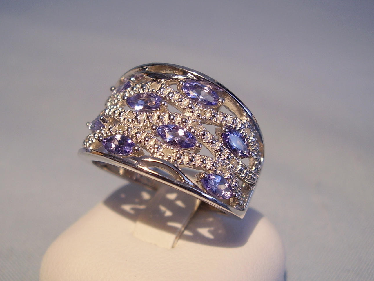 RING MED TANZANIT DIAMANT 1.72 ct.