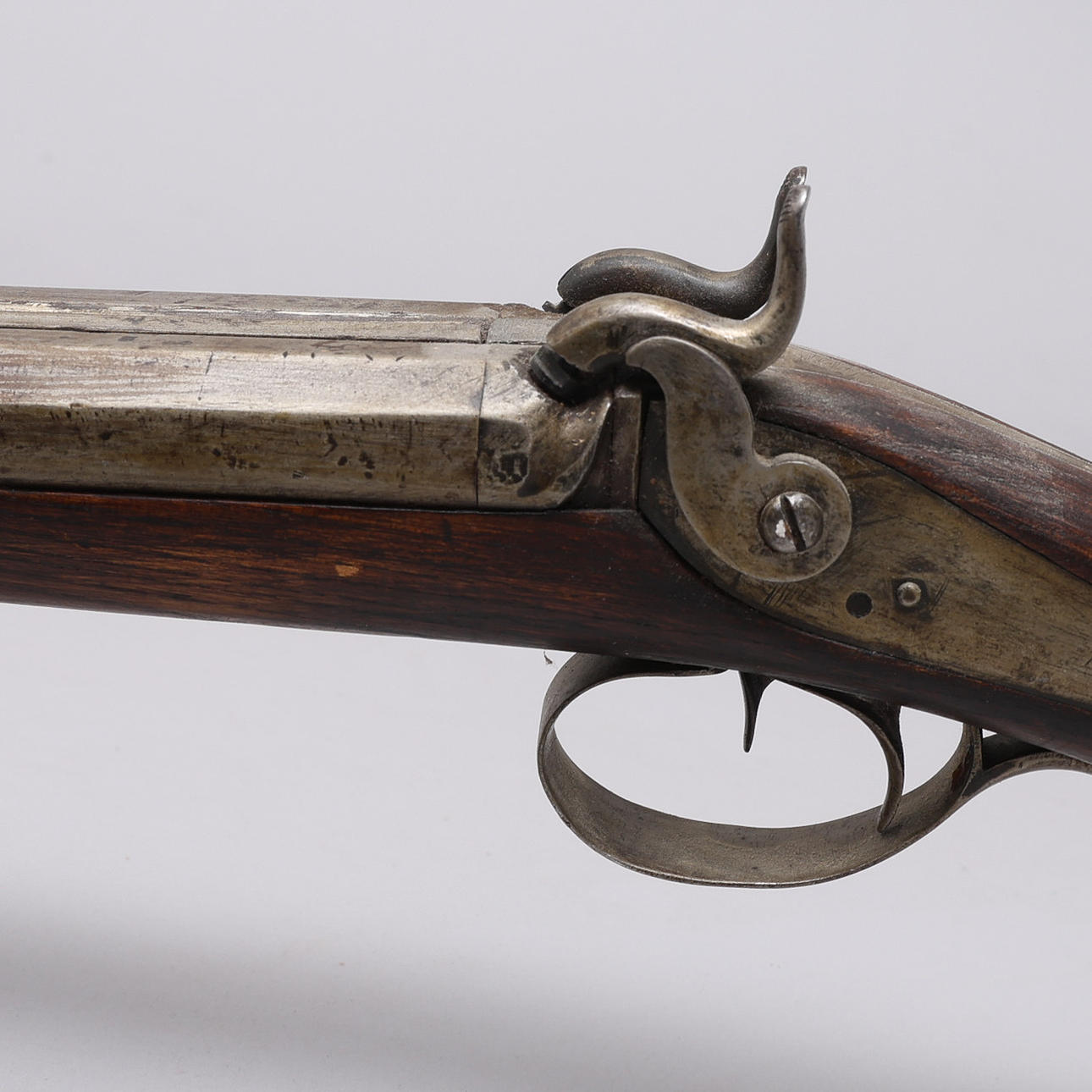 SHOTGUN, DOUBLE-BARRELED, BATTLE-LOCK, 19TH CENTURY. Weapons ...
