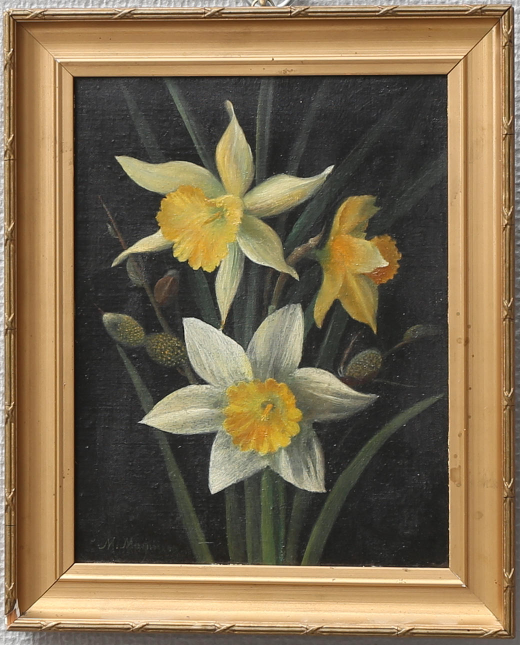 MAGNI MAGNINO. Olja på pannå, signerad, daterad 1920 a tergo.