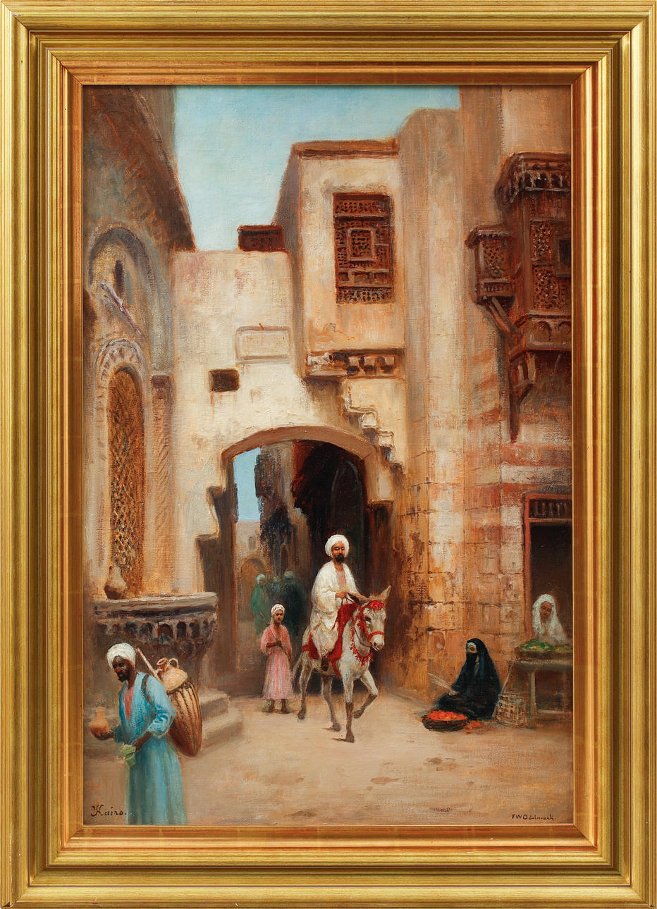 FRANS WILHELM ODELMARK. “Cairo”, oil on canvas, signed.