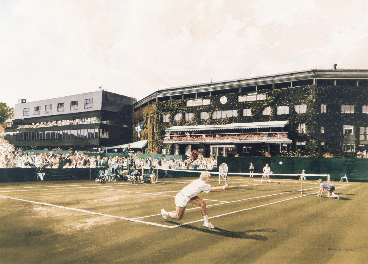 KENNETH REED. "Number five court", tryck.