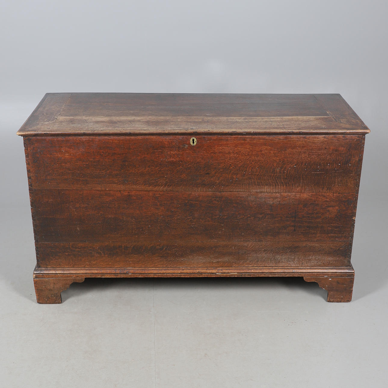 AN OAK COFFER.
