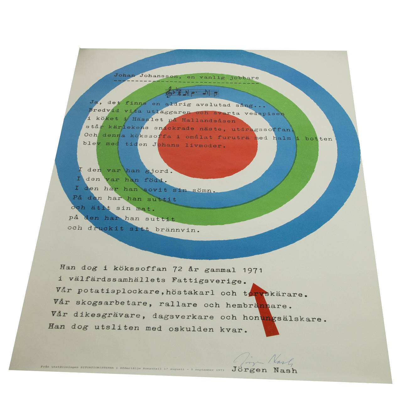 UTSTÄLLNINGSAFFISCHER, 3 stycken, Jörgen Nash m. fl.