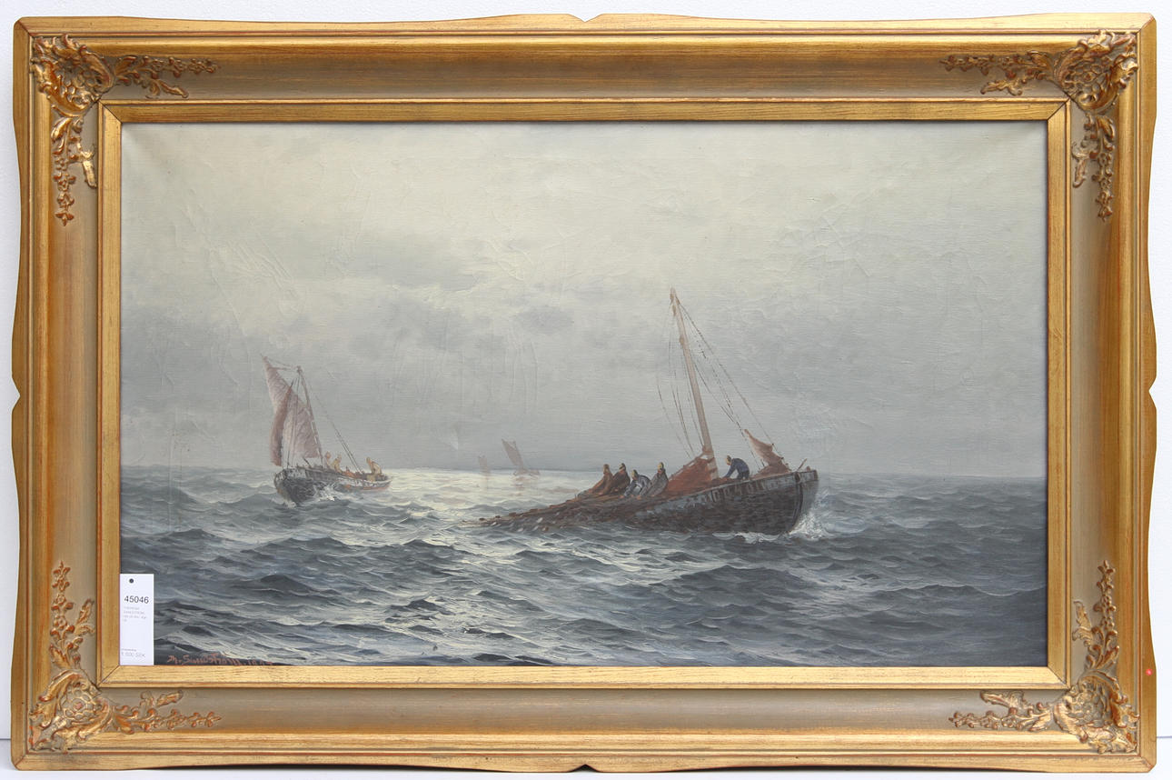 THERESIA SANDSTRÖM. olja på duk, sign.