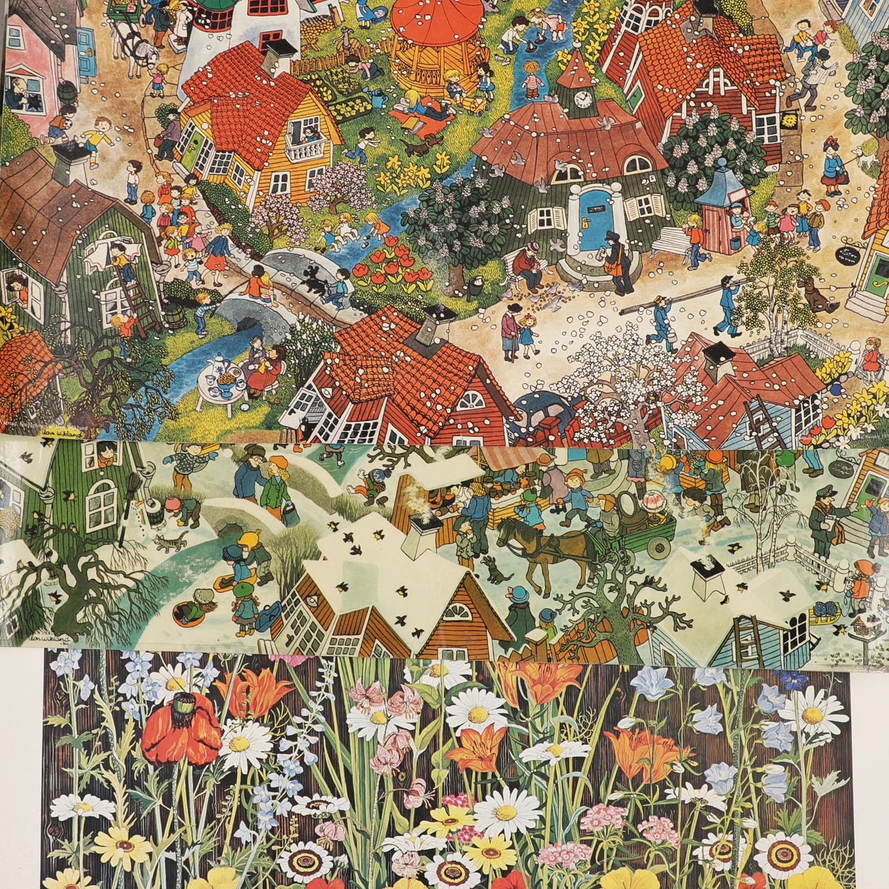 AFFISCHER, 3 st, Ilon Wikland och Stina Sunesson. Konst - Grafik ...