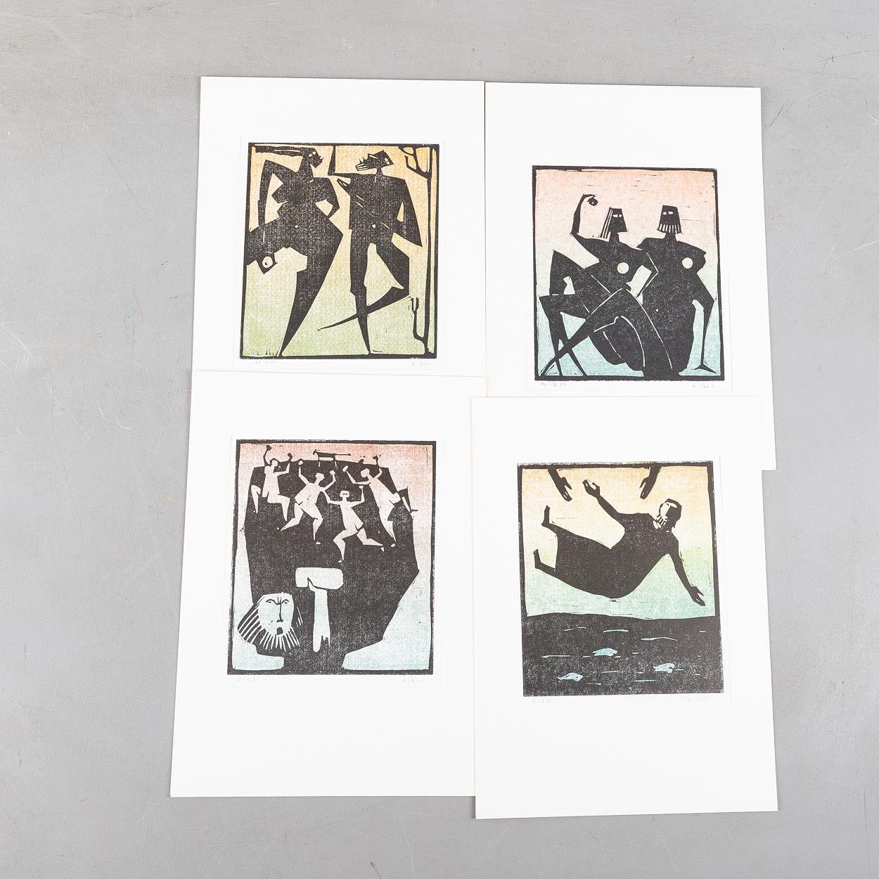 ÅKE HOLM. LINOLEUM CUT, 31 pcs. Art - Engravings & Prints - Auctionet