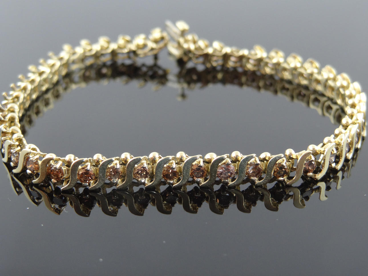CHAMPANGE DIAMANT ARMBAND 2,75CTS.
