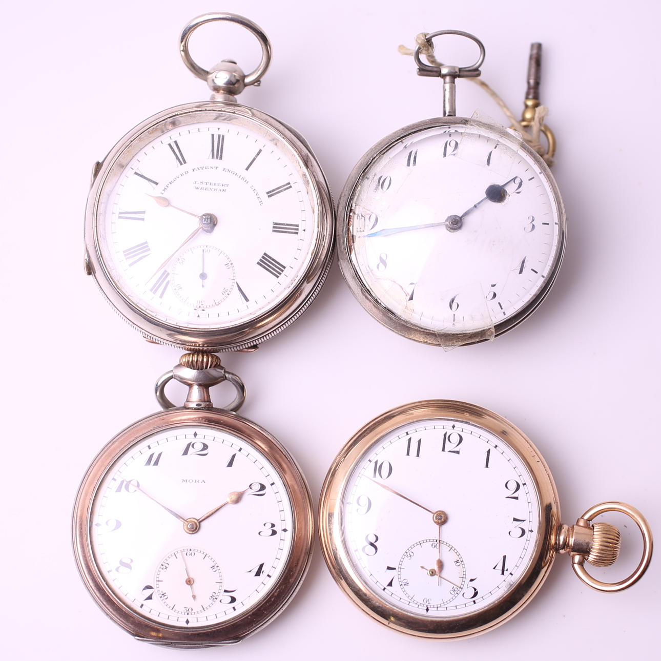 FICKUR, 4 st, J.Steiert / omärkt / Mora / Empress A.V.C, 18-/1900-tal.