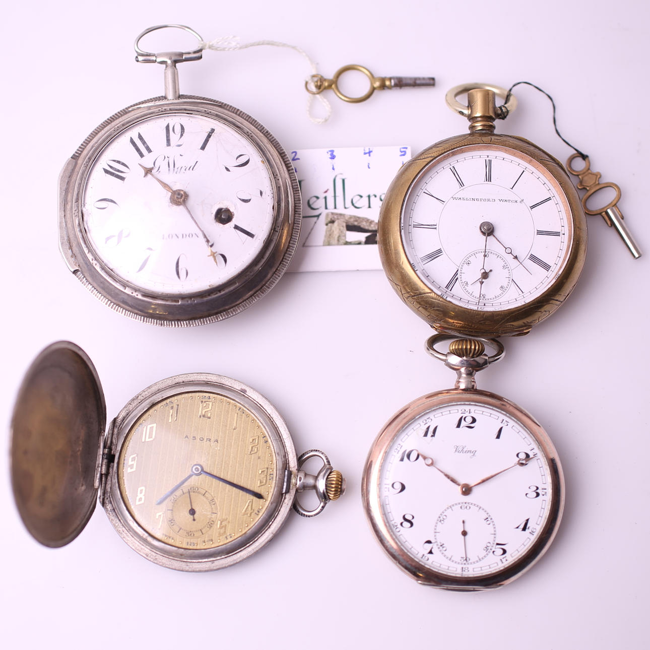 FICKUR, 4 st, Ward / Wallingford / Asora / Viking, 18-/1900-tal.