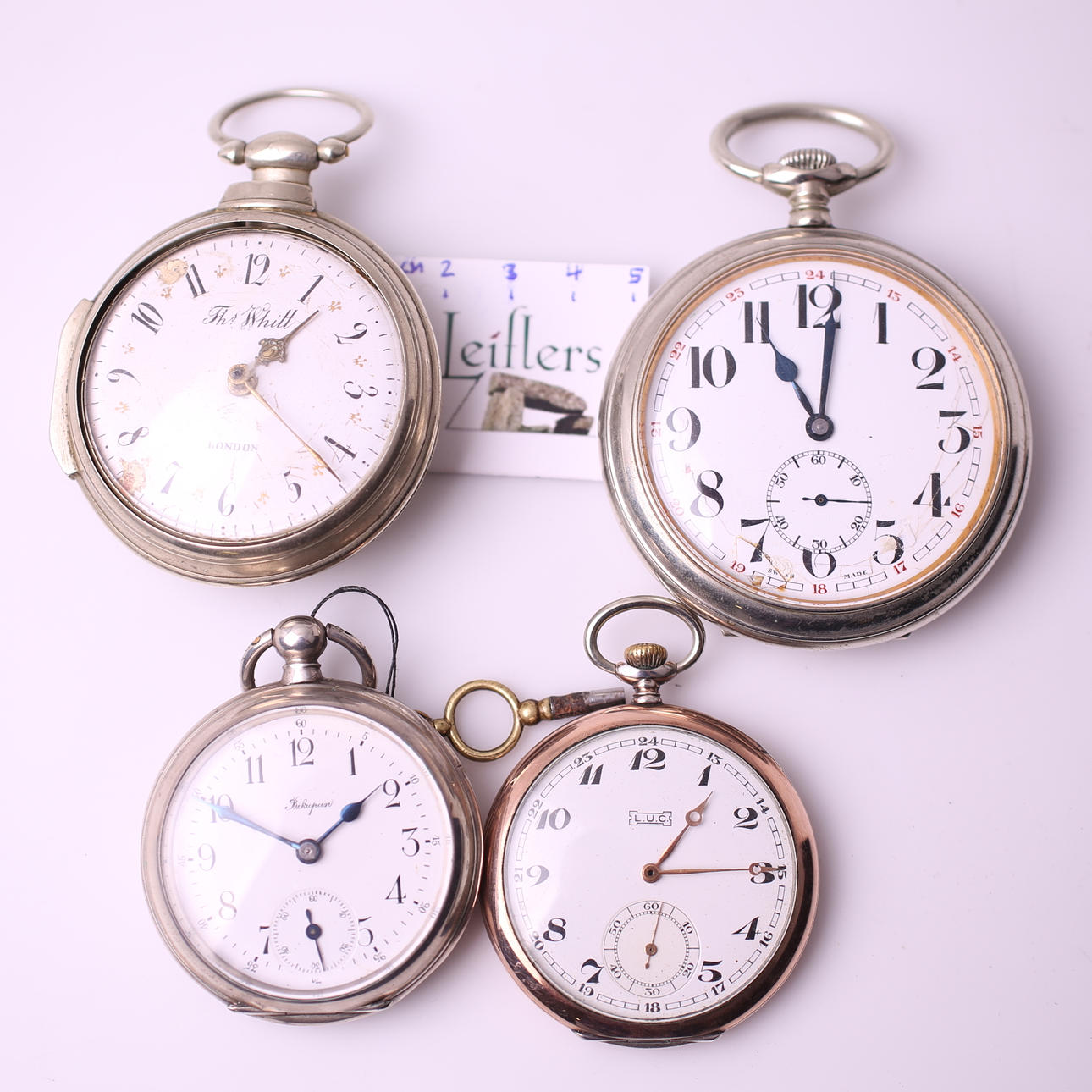 FICKUR, 4 st, Th.Whitt / Televerket / Bikupan / L.U.C., 18-/1900-tal.