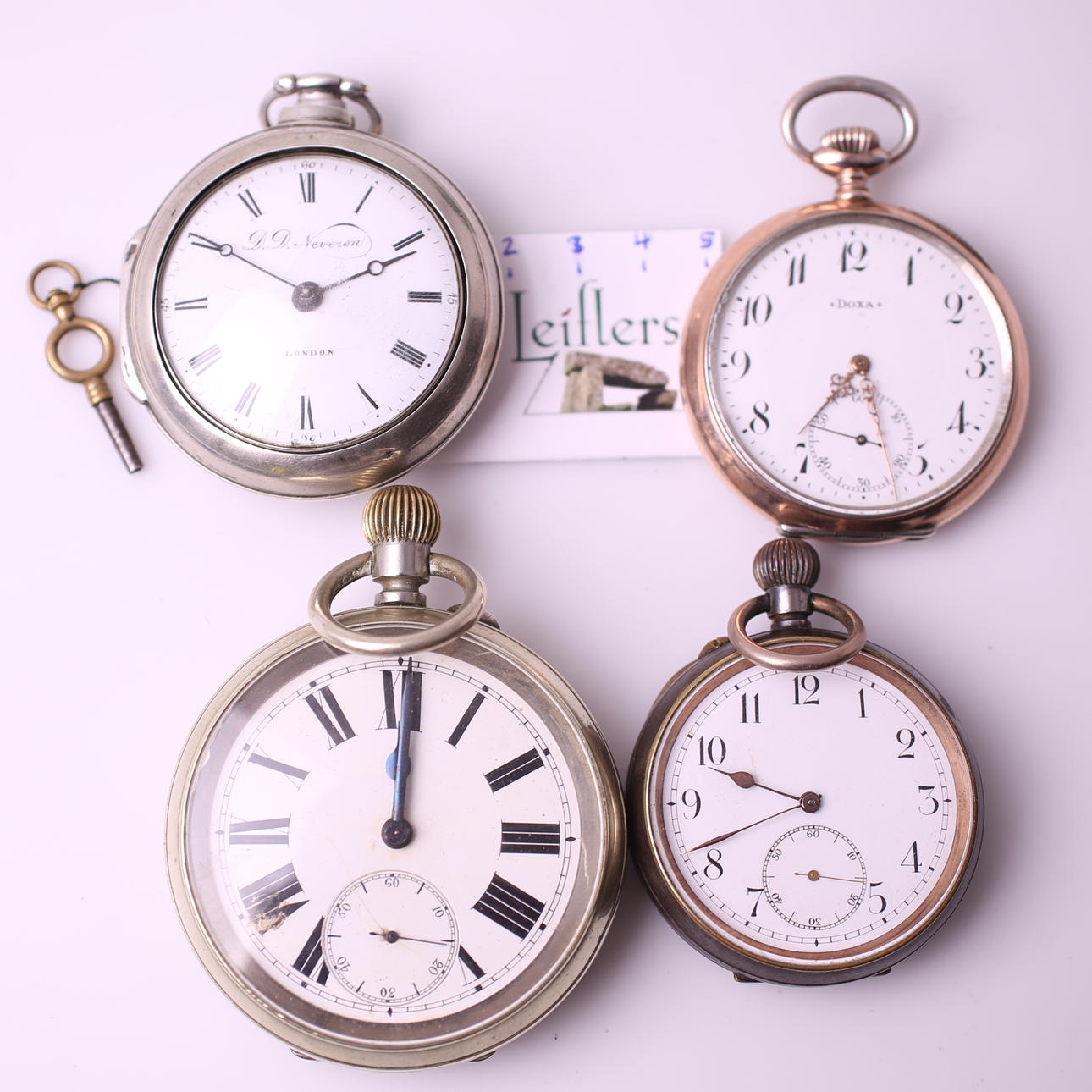 FICKUR, 4 st, DD Neveren / Doxa / omärkt / Elsinore, 18-/1900-tal.