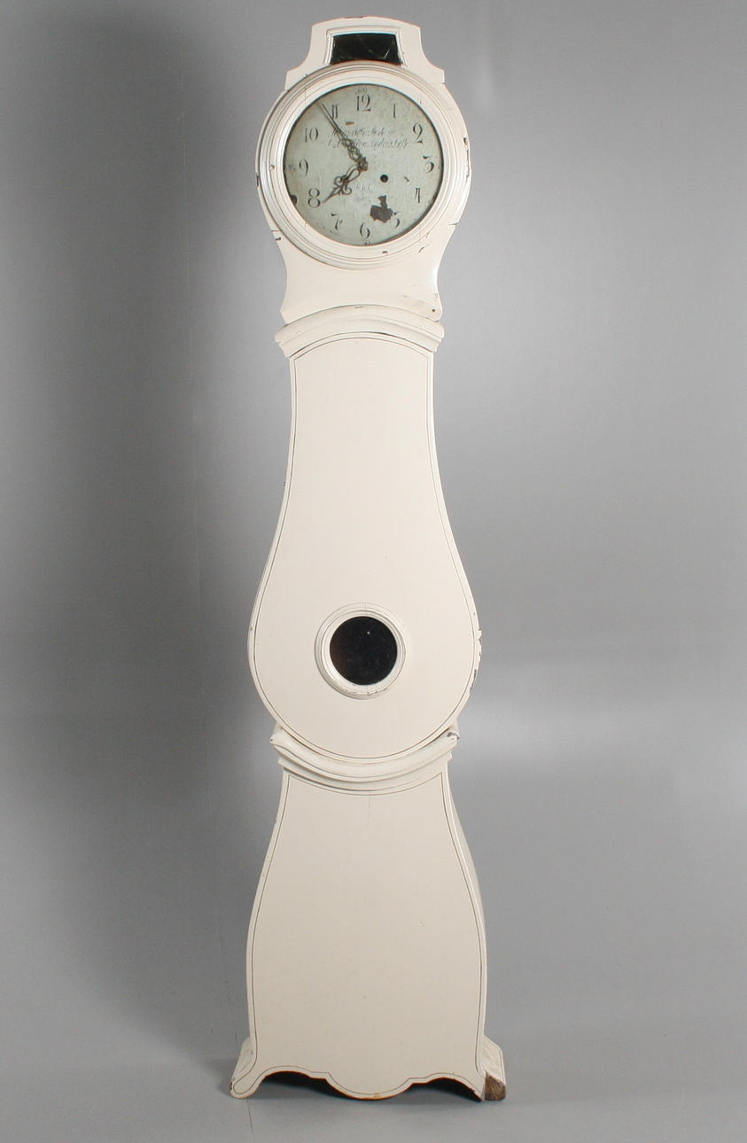 GOLVUR, Johan Petter Andersson, vitmålat, 1800-talets första hälft.