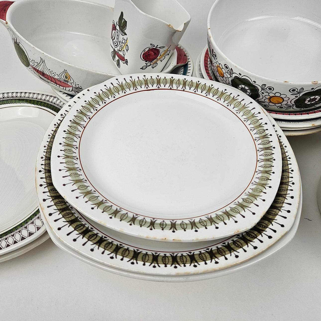 YUKO✽Gustavsberg ✽Oresund 18cm プレート3枚 Vintage Japanese