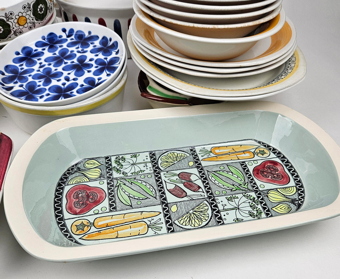 YUKO✽Gustavsberg ✽Oresund 18cm プレート3枚 Vintage Japanese