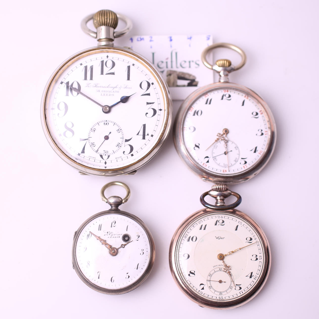 FICKUR, 4 st, L.Barraclough / Seeland / L.Epine / Wyler, 18-/1900-tal.