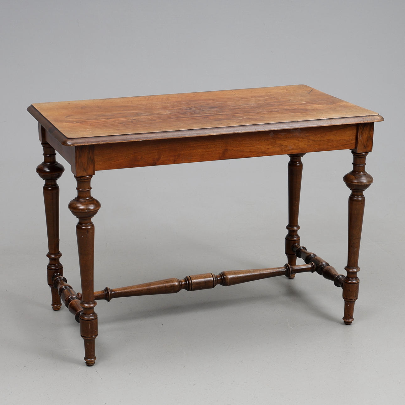 A side table, Birch, connected legs, Neo-Renässans, 19th century.