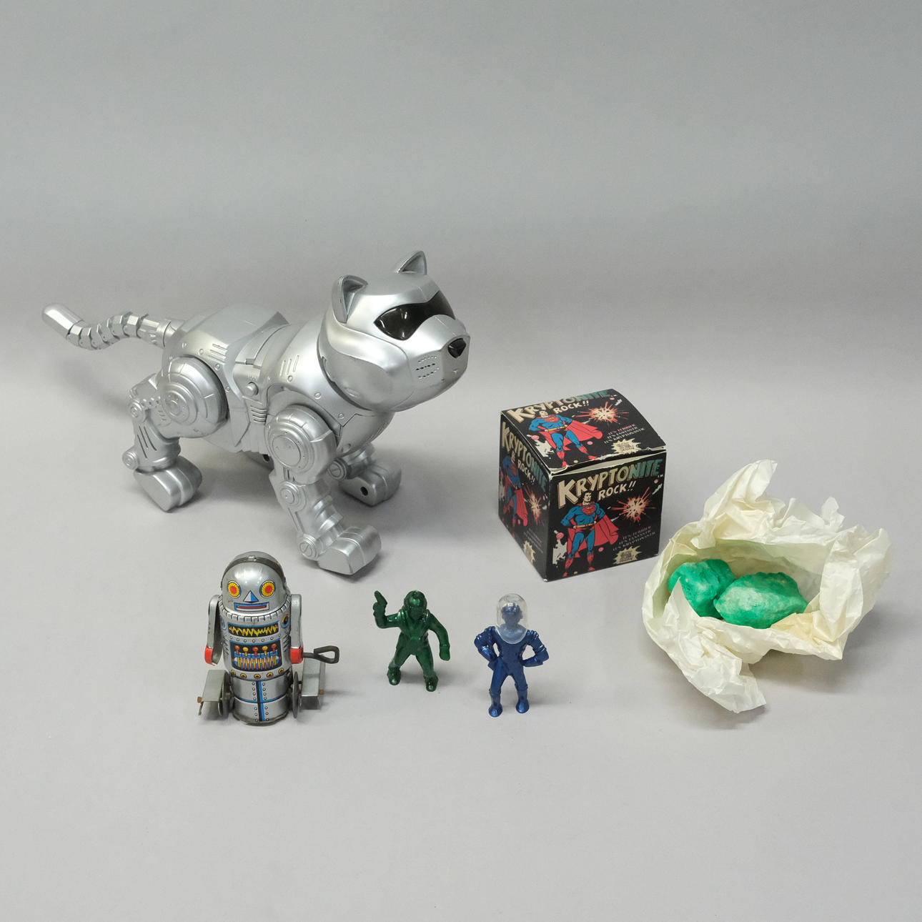 FOUR SPACE TOYS.