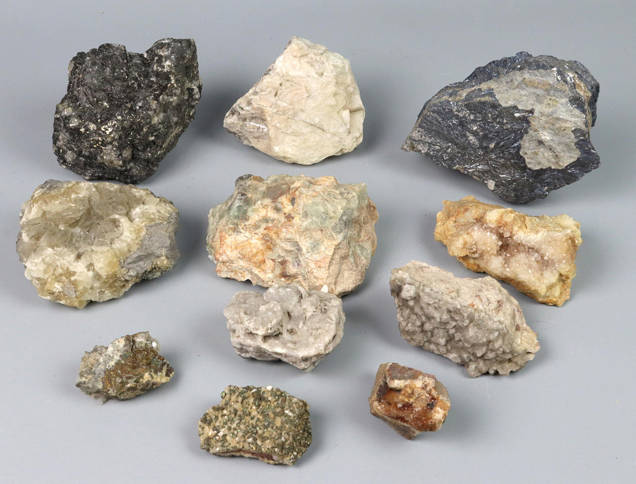 Various ancient minerals.