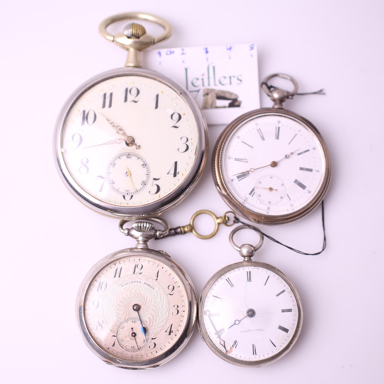 FICKUR, 4 st, omärkt / omärkt / Wikander / Duchene, 18-/1900-tal.