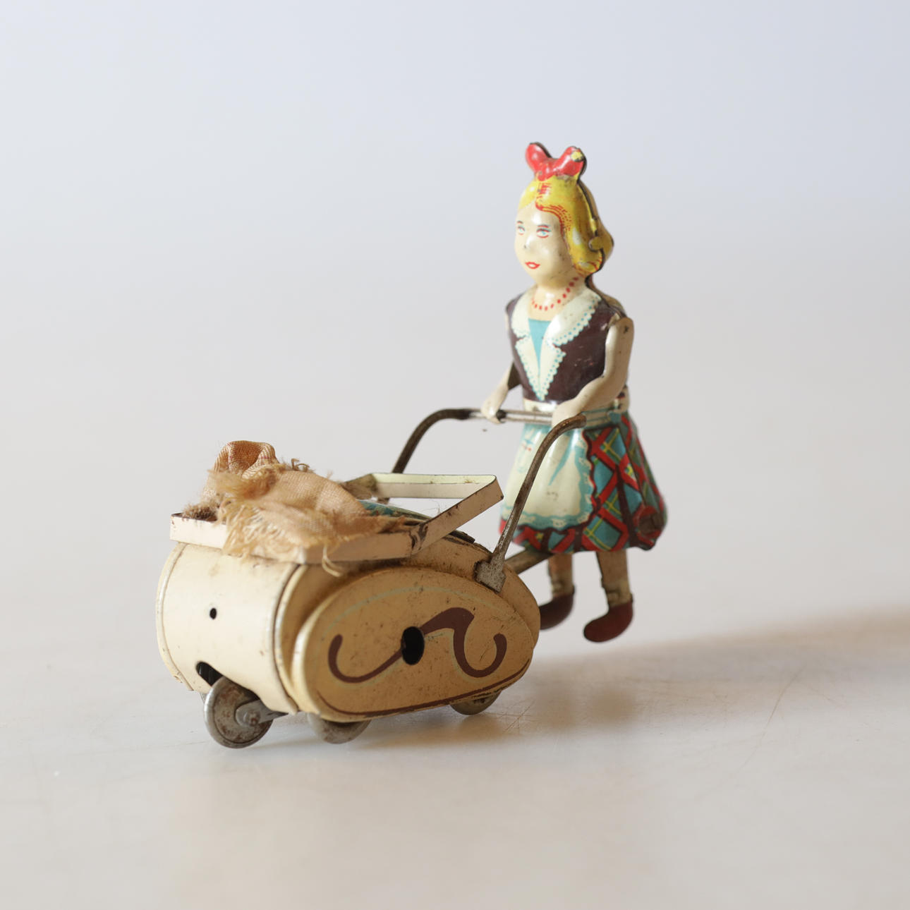 MECHANICAL TOY, lithographed sheet, Göso, U.S. Zone, Germany.