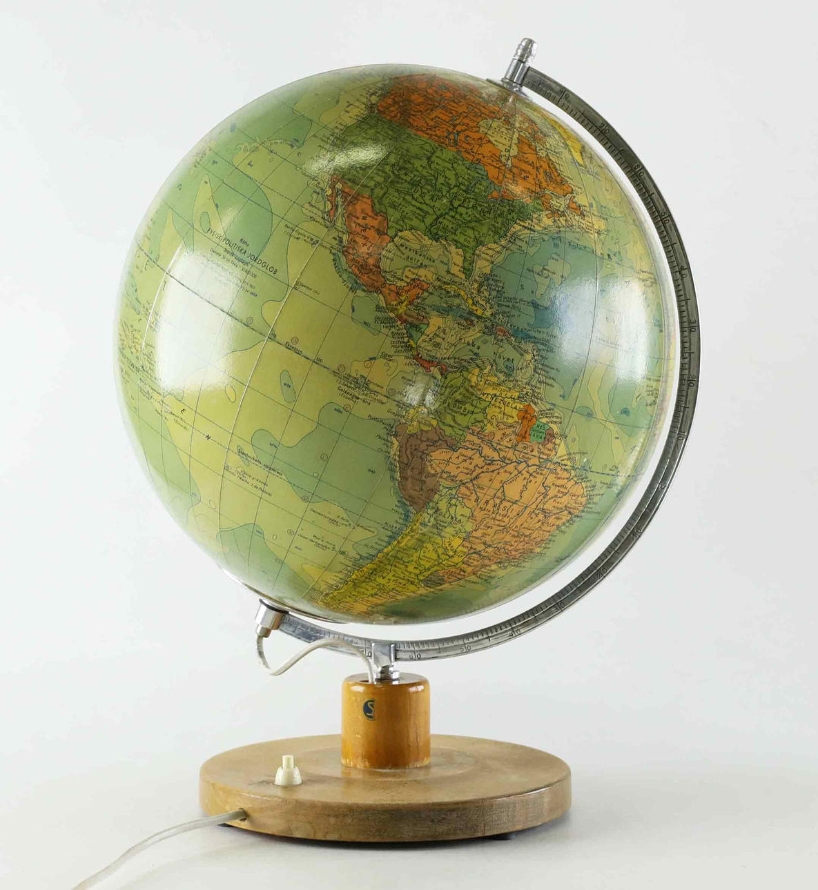 JORDGLOB, Räths Physico-Political Globe.