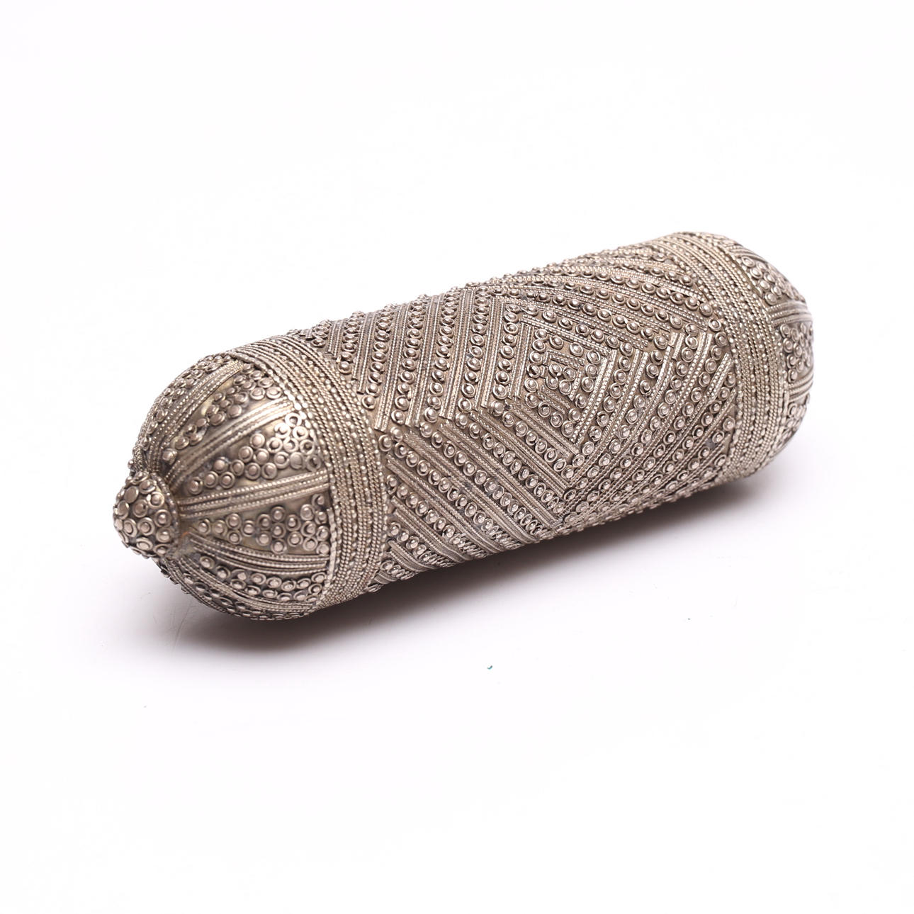 Prayer roll, possibly low-grade silver.