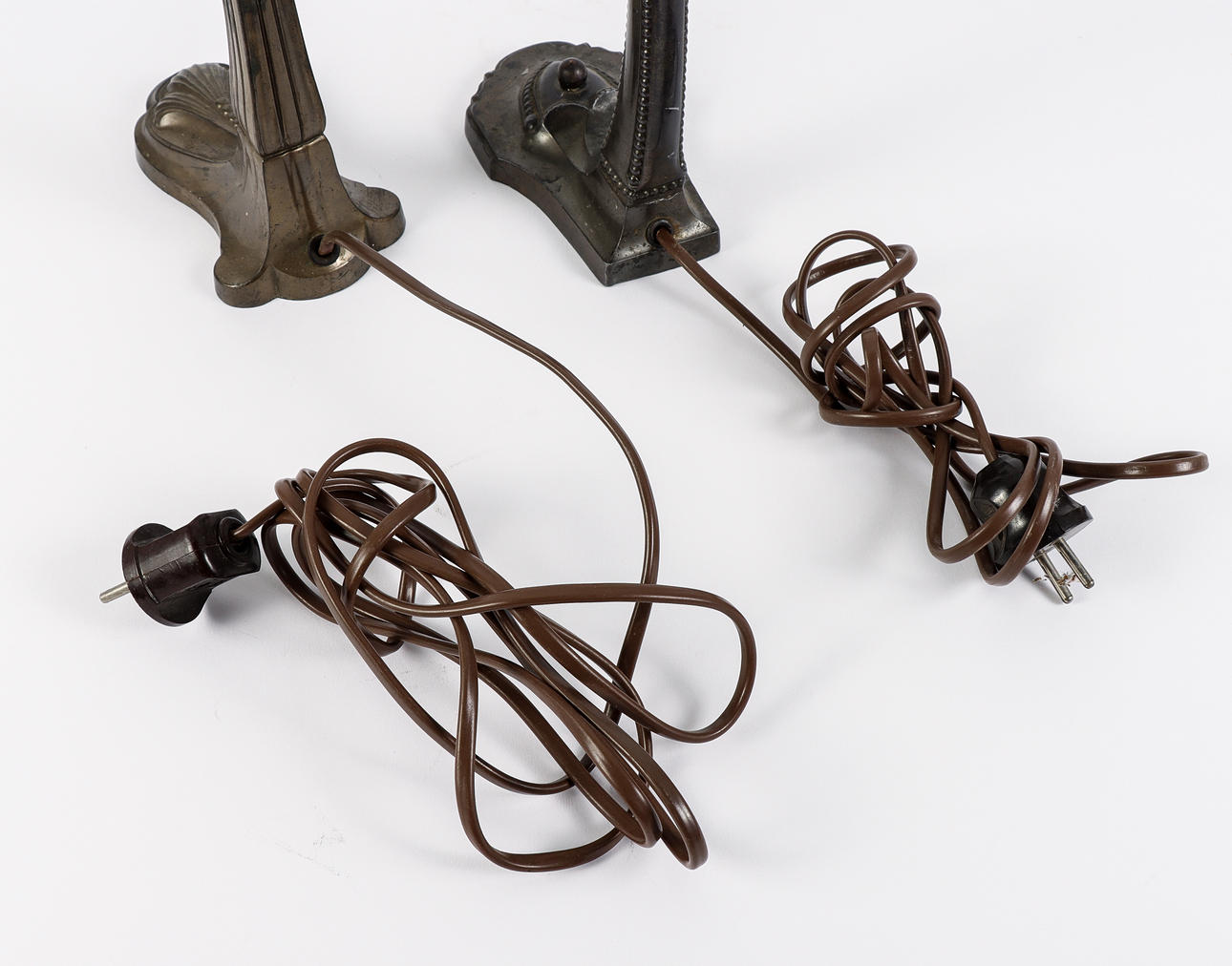 Two Art Nouveau table and wall lamps, first half of the 20th century ...