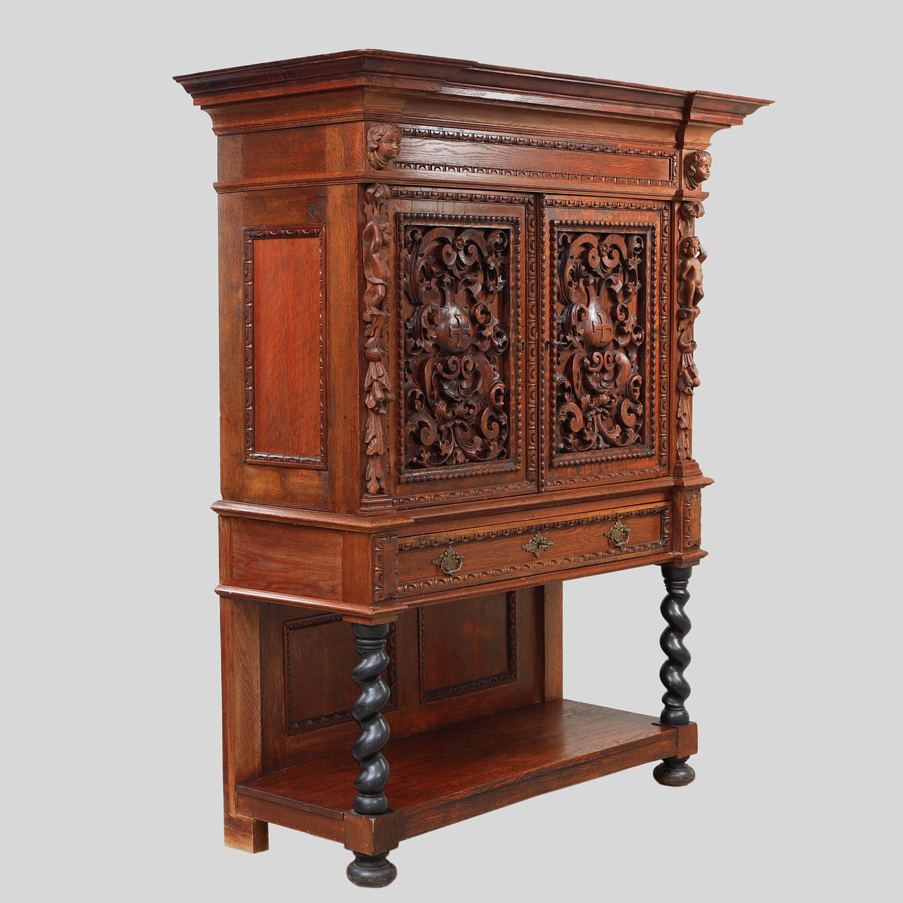 A Baroque cupboard, 19th century.