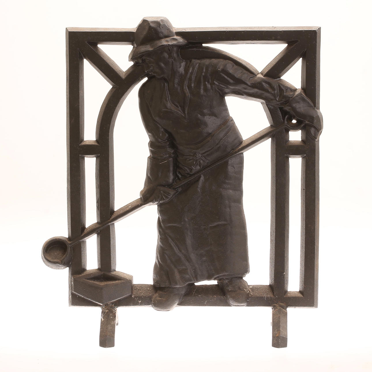 KIPINÄNSUOJAUS, valurauta, ”Lasinpuhallin”.