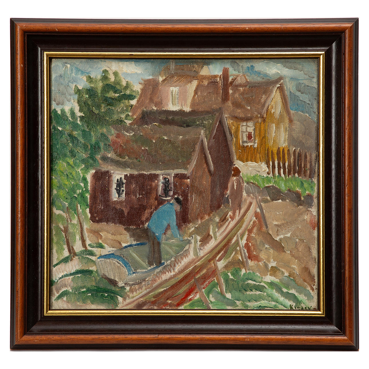 RAGNHILD KEYSER. Oil on canvas, signed.