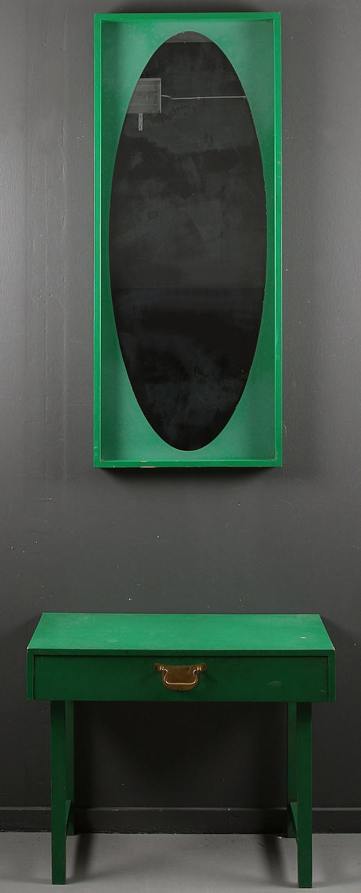 SPEGEL OCH BYRÅ, GT Glas & Trä Hovmantorp, 1970-tal.