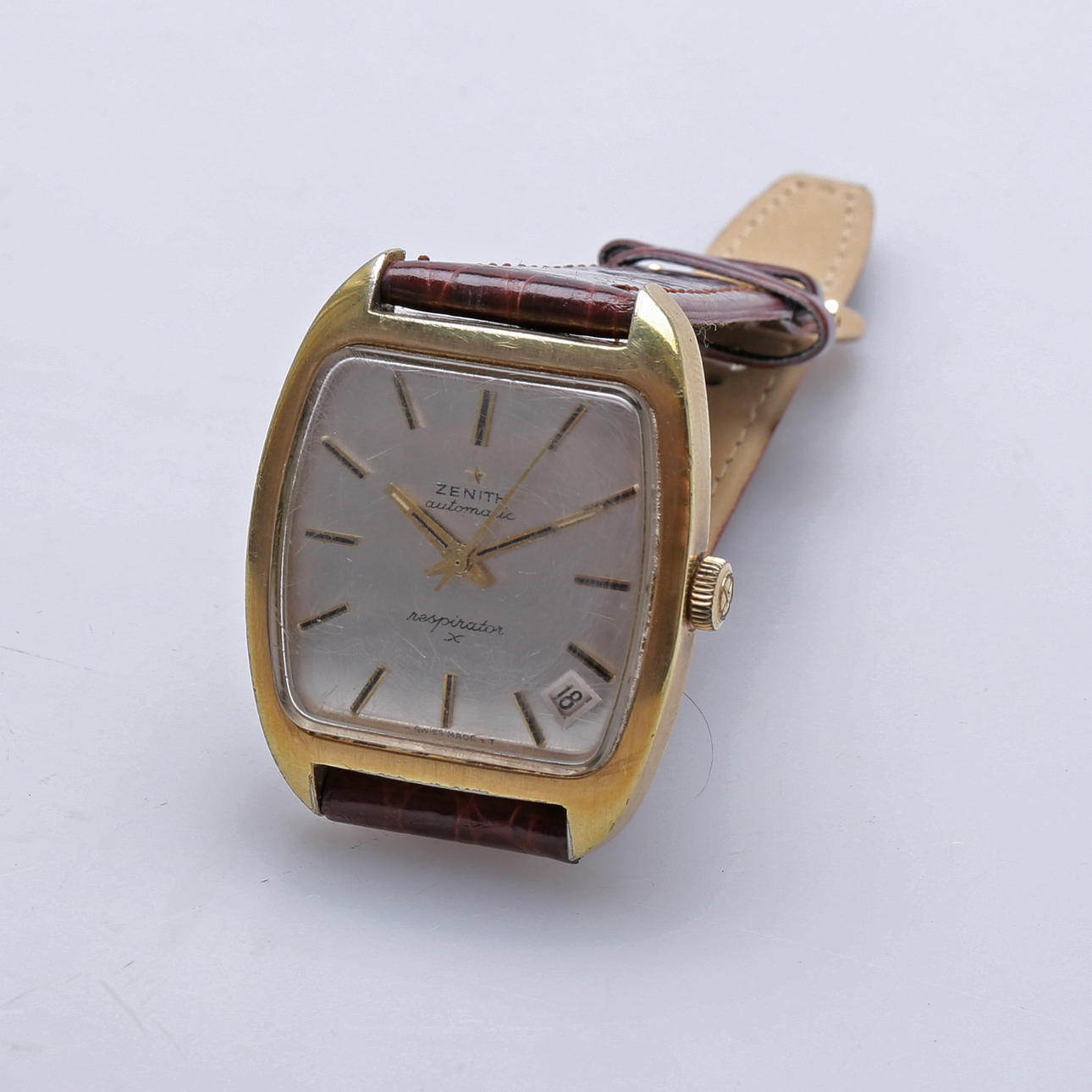 HERRARMBANDSUR, ZENITH, automatic, gulddoublé.