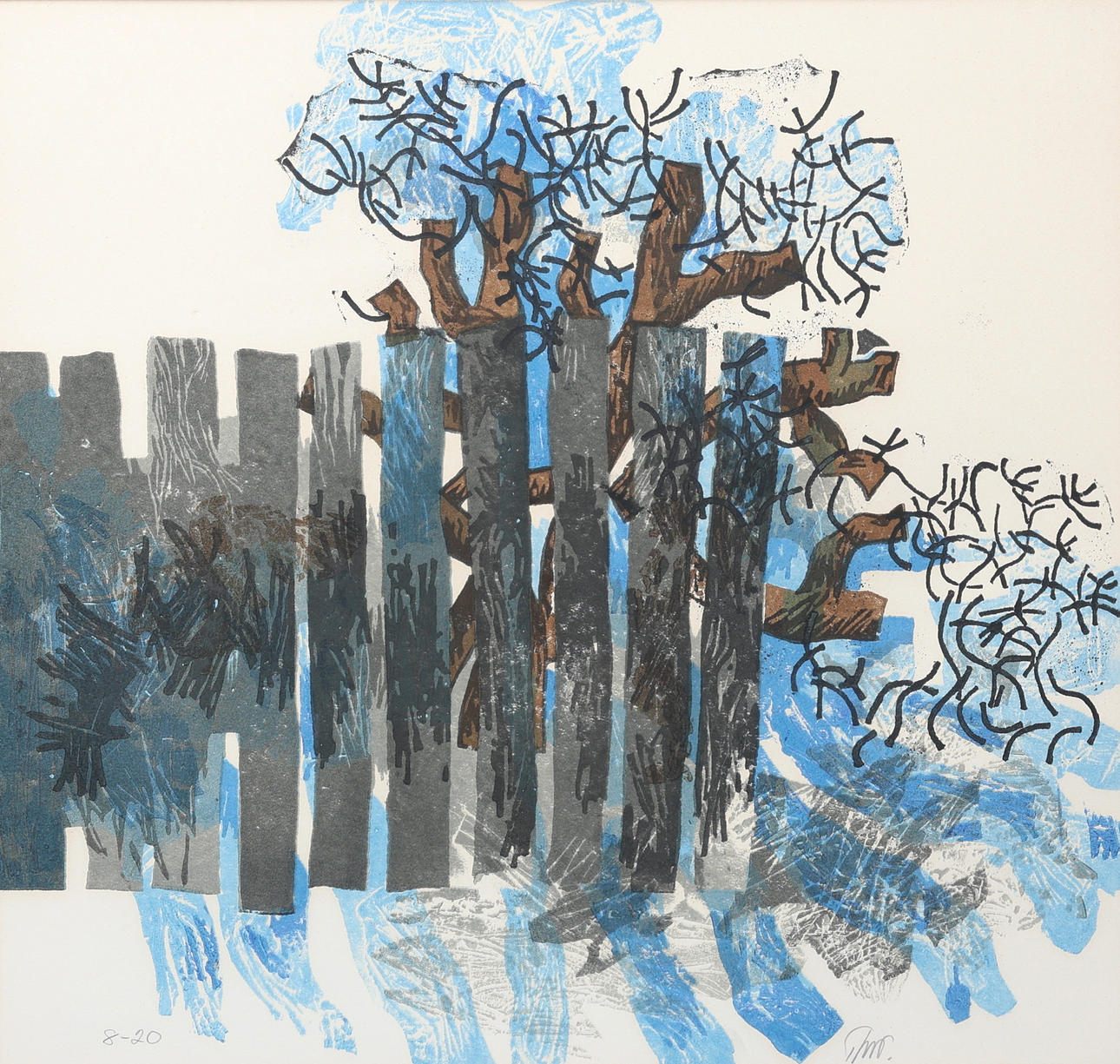 THEO JANSON. Lithograph, signed.