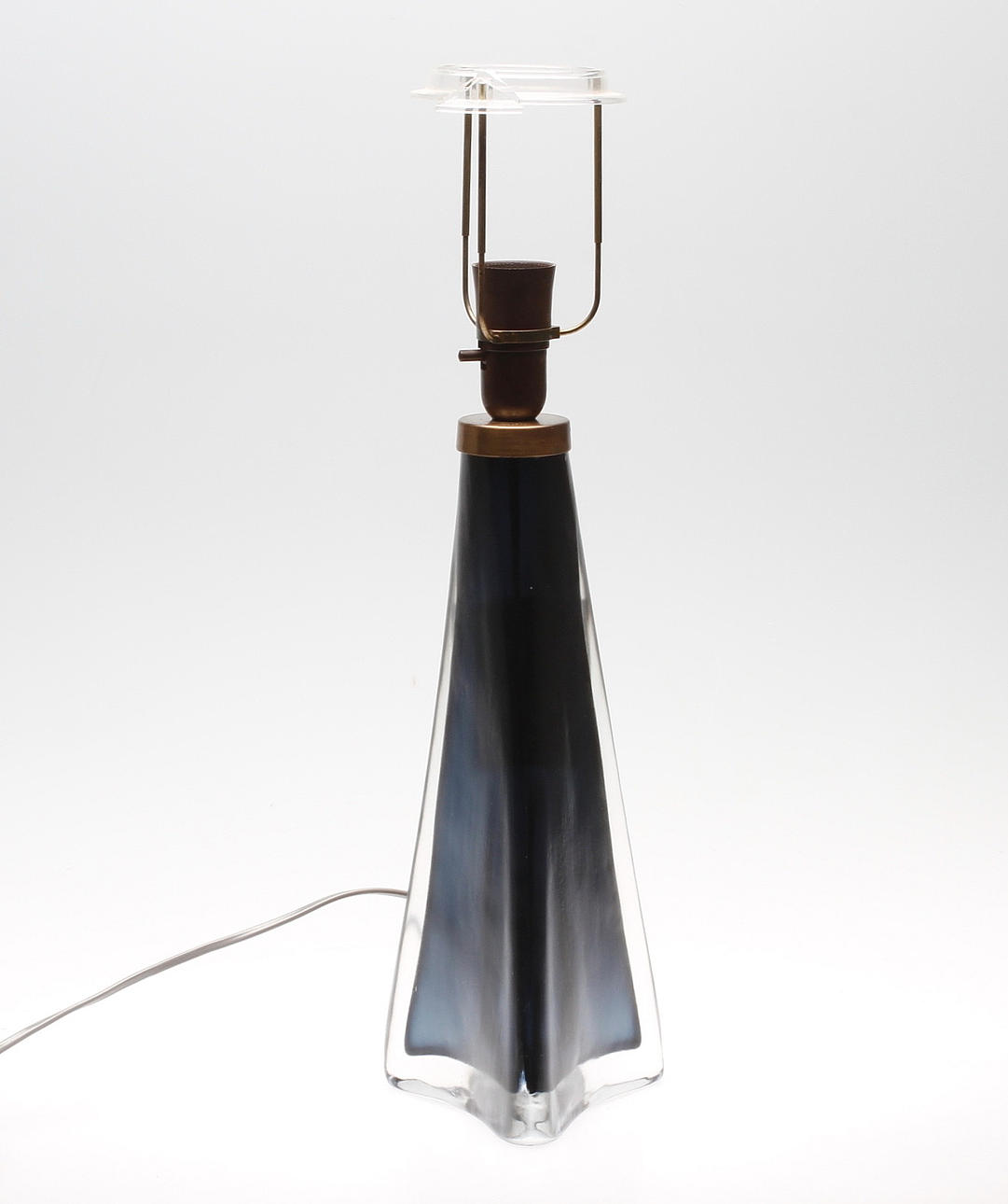 BORDSLAMPA, glas, Carl Fagerlund, Orrefors, 1900-talets andra hälft.
