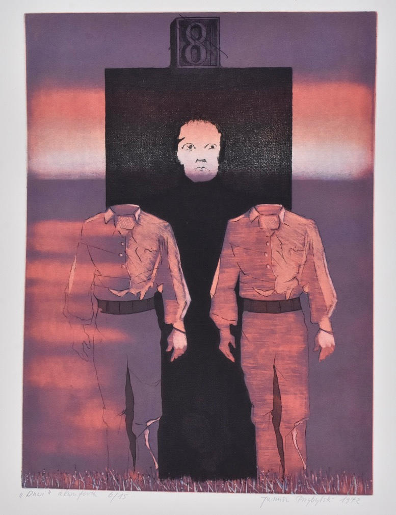 JANUS PNYBYLSKI. Color etching.