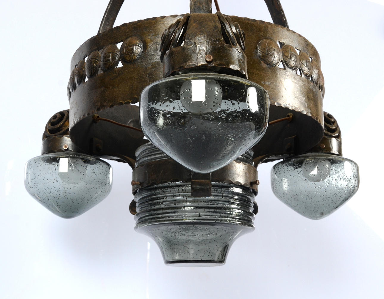 TAKLAMPA, järn, 1900-tal.