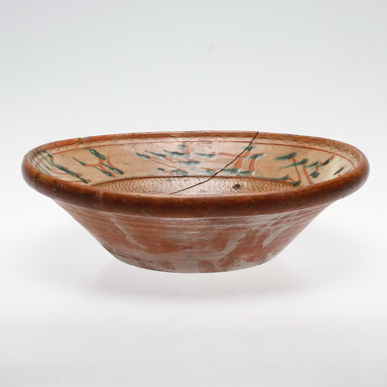 SKÅL, lergods, allmoge, 1800-tal.