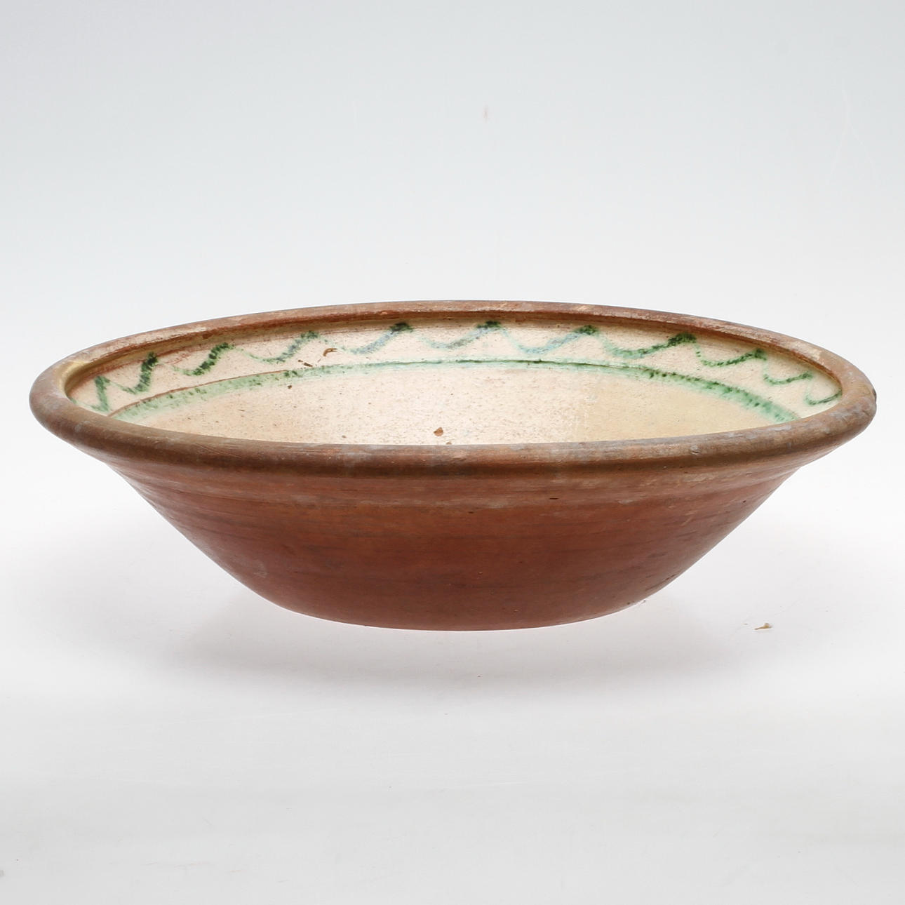 SKÅL, lergods, allmoge, 1800-tal.