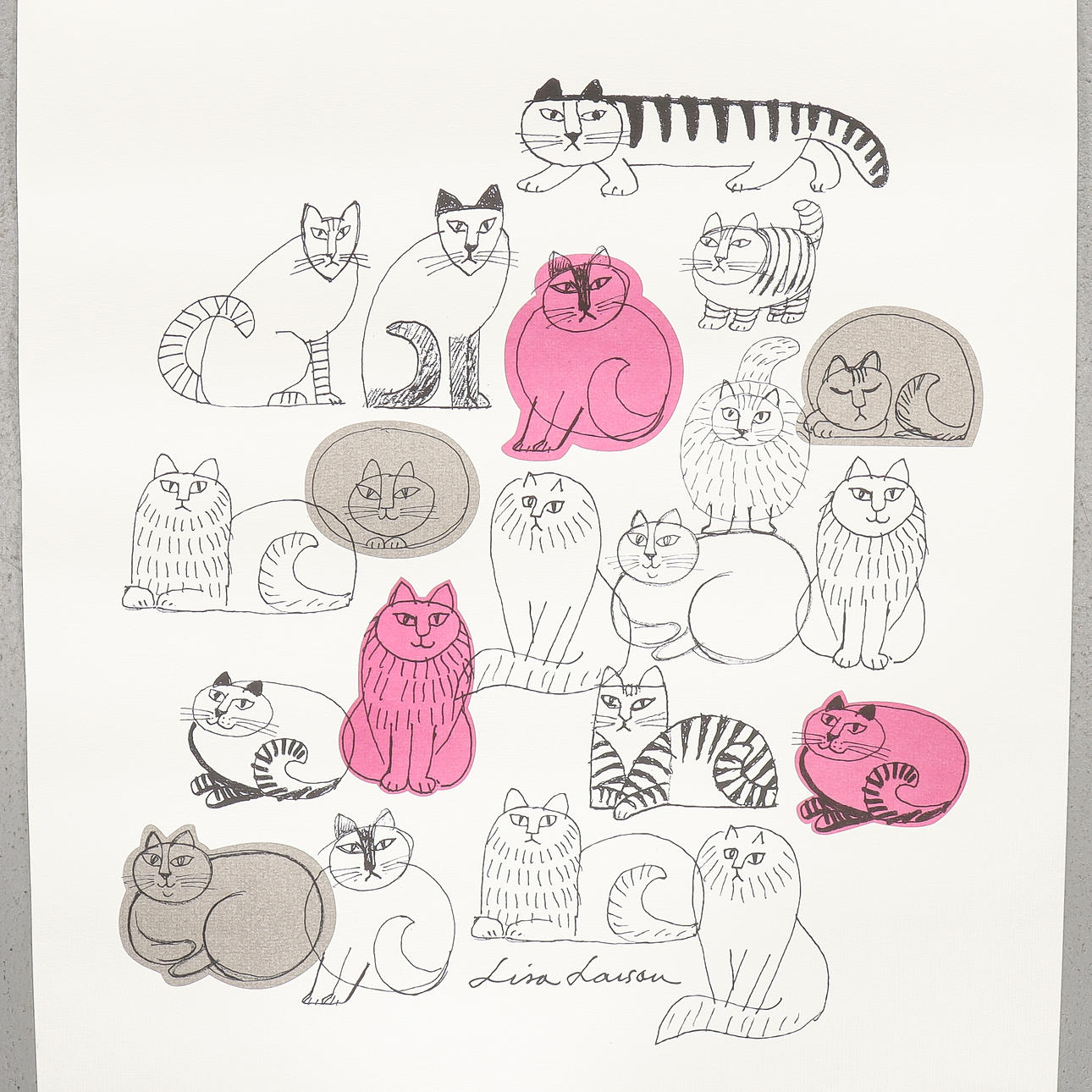 LISA LARSON. “Cat”, Print.