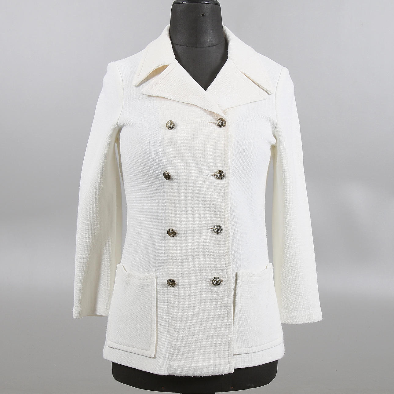 SKEPPARKAVAJ / KOFTA, Akryl, Courtell & Lirell, 1960/70-tal. Strl. 36.