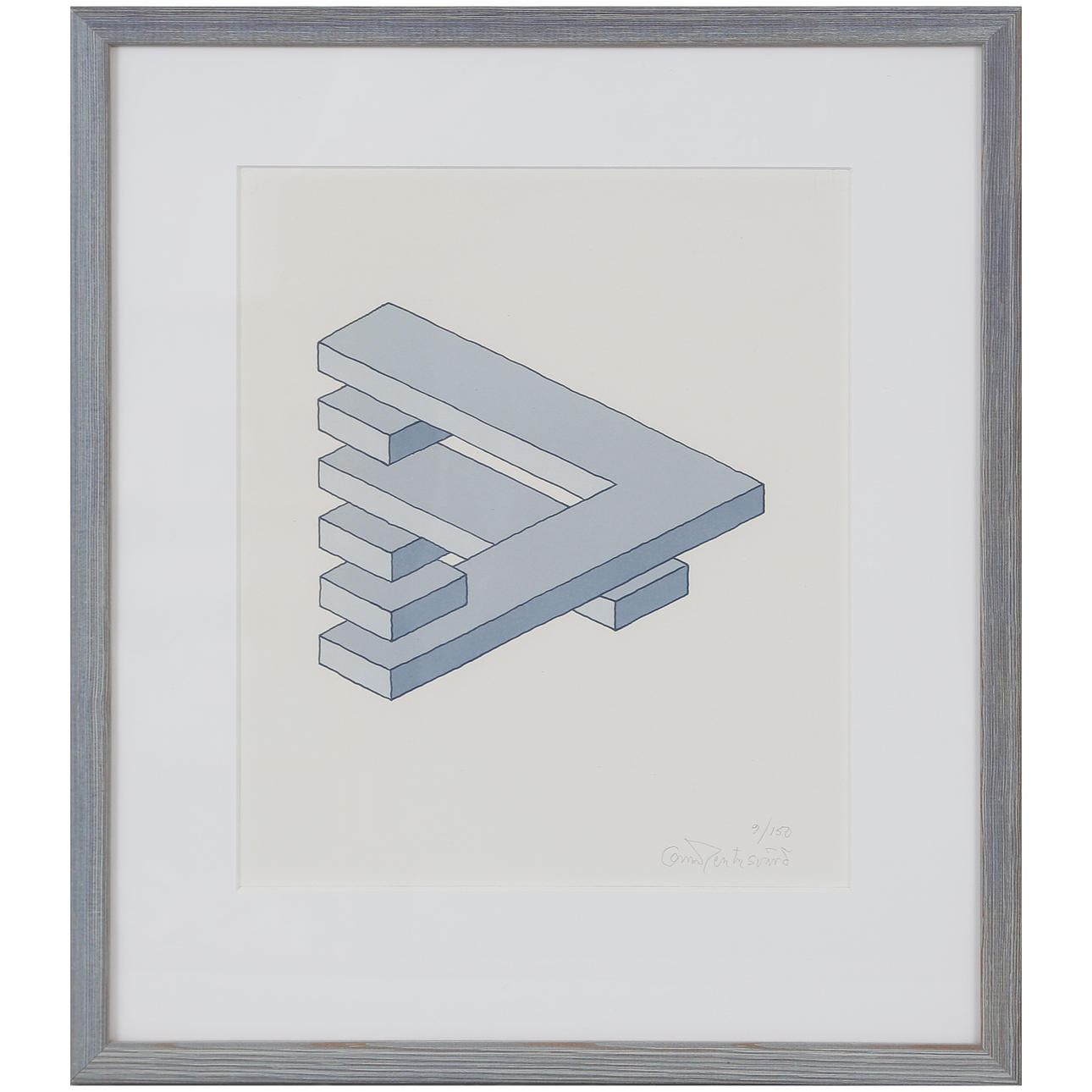 OSCAR REUTERSVÄRD. COLOR LITHOGRAPHY 9/150.