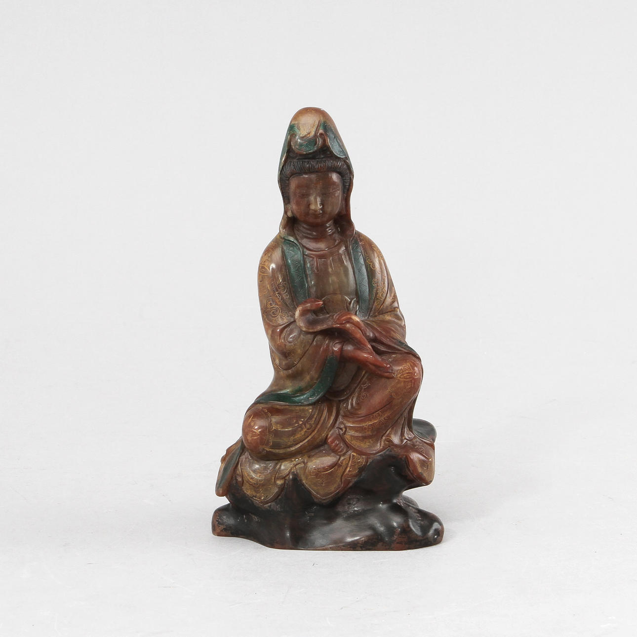 FIGURIN, soapstone, Kina, 1800/1900-tal.