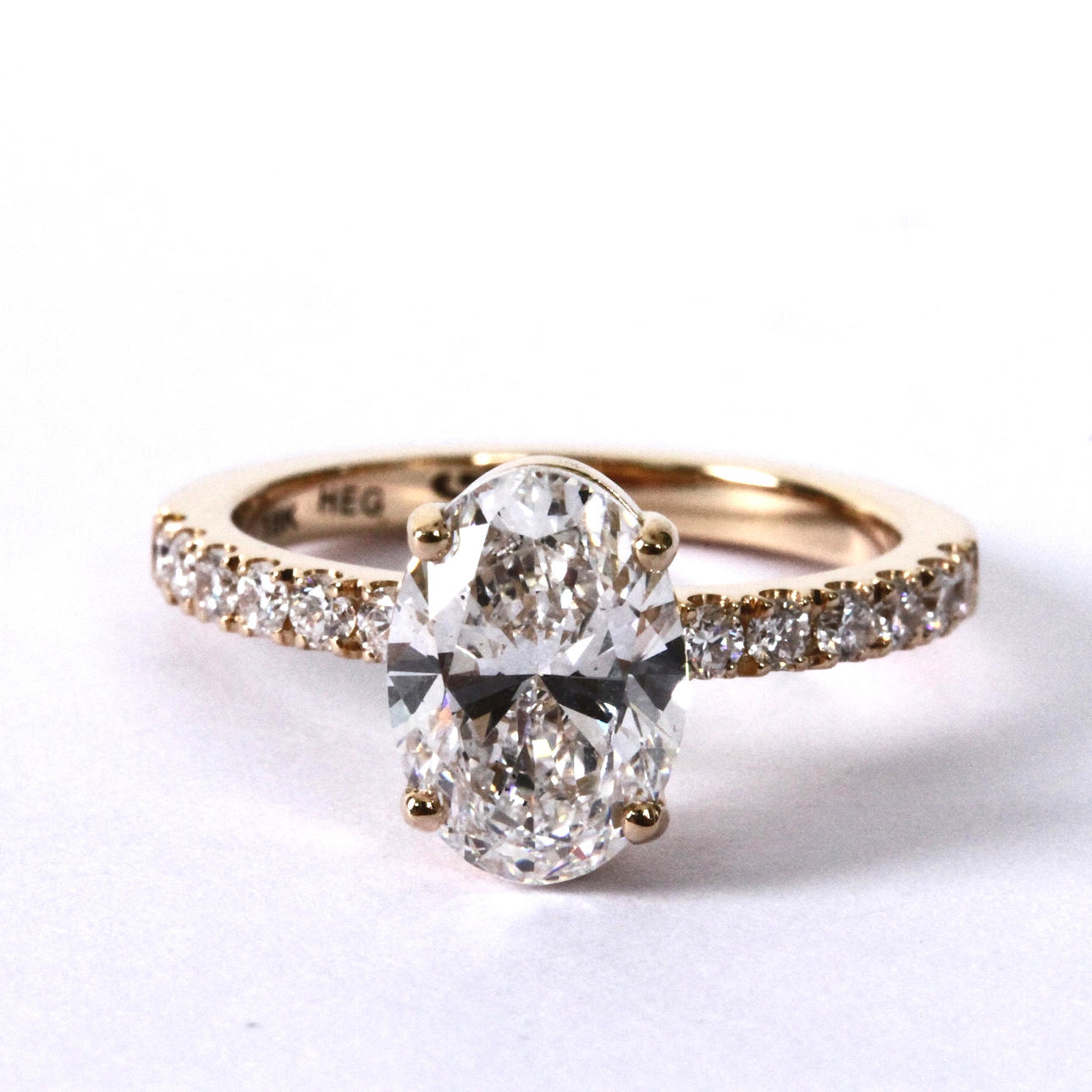DIAMOND RING, 2,31ct, 18K IGI Cert Labgrown.