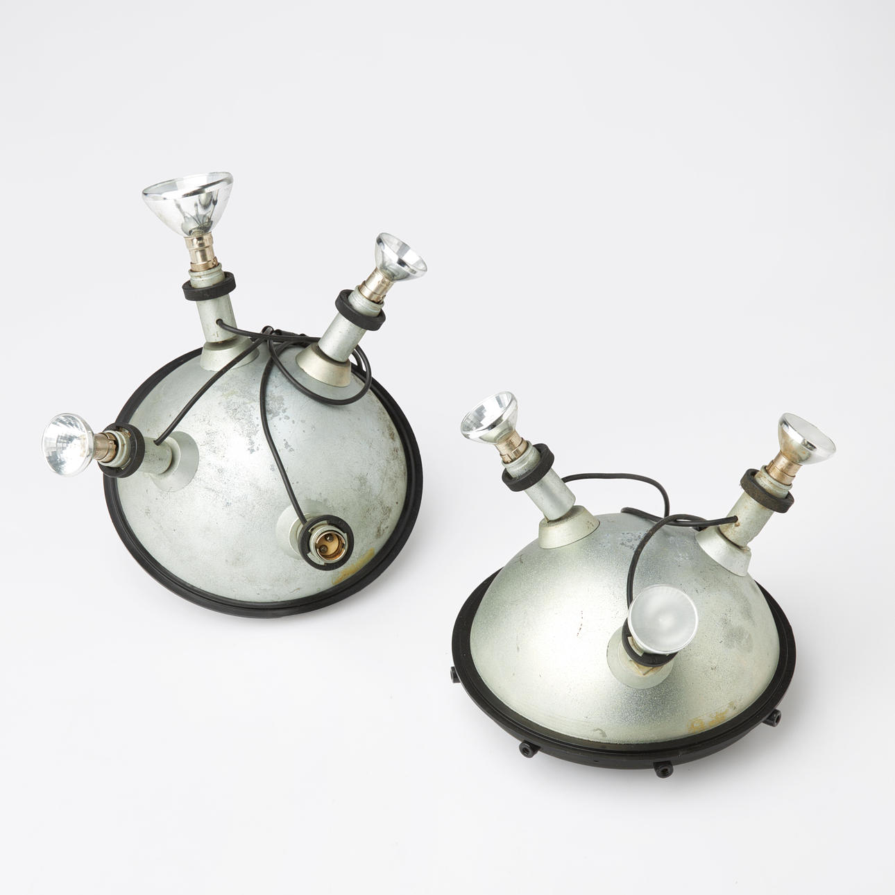 BENGT KÄLLGREN & PER SUNDSTEDT. Ceiling lights, 2 pcs, “Trix Transformer”. metal, Zero.