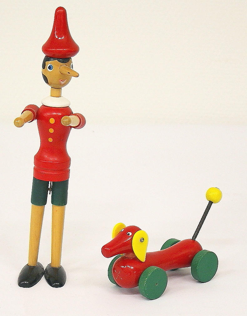 TRÄLEKSAKER, 2 st, Brio 1900 talets senare hälft.