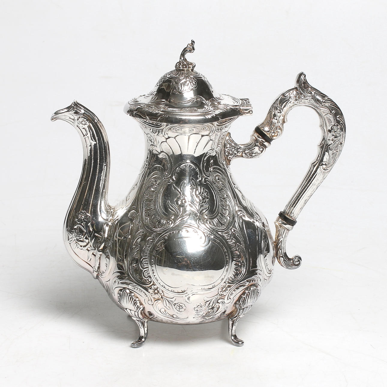 KAFFEKANNA, silver, GEWE, Malmö. 1970. 815 gram.