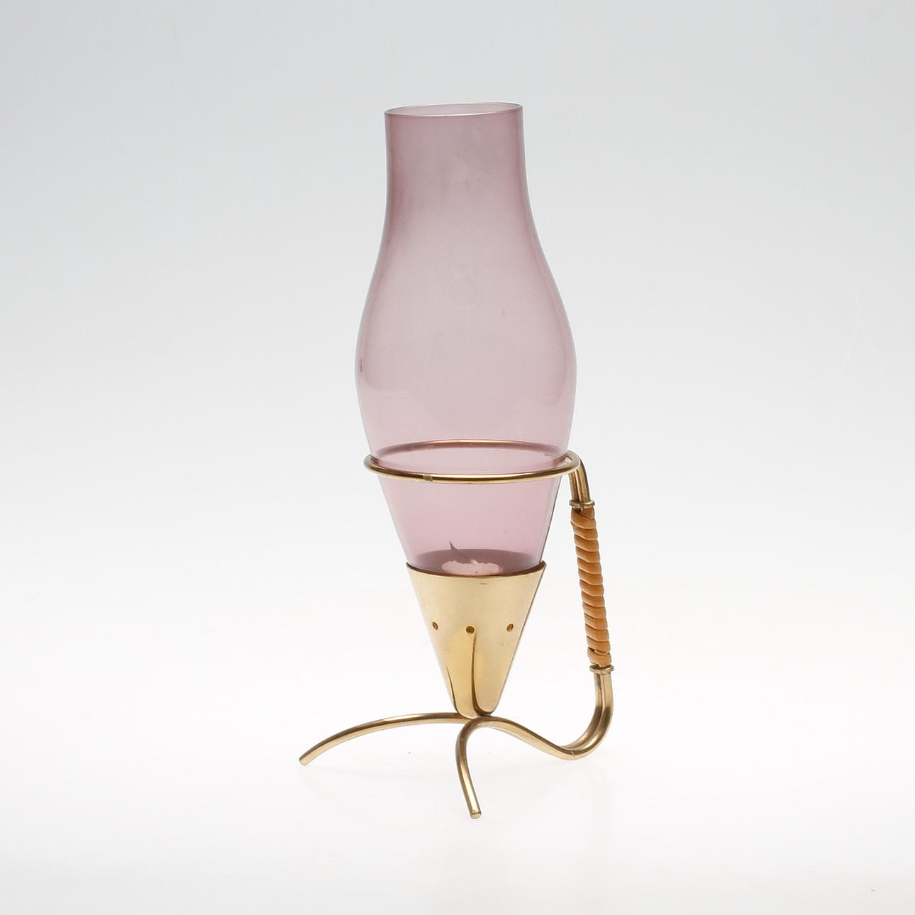 LJUSLYKTA, mässing och glas, Gunnar Ander, 1900-talets andra hälft.