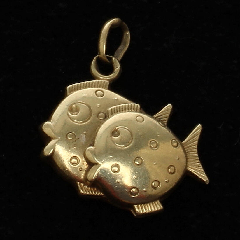 HÄNGE, 14k guld, 1900-tal.